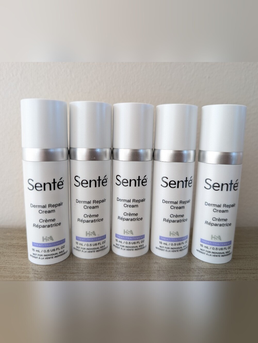 NEW Sente Dermal Repair Cream Travel Size Lot Of 5